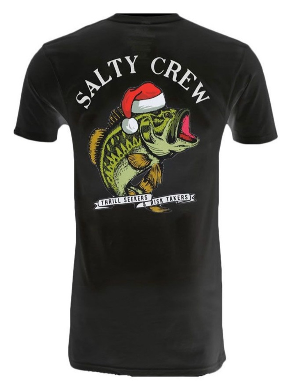 Salty Crew Merry Fishmas Bass Short Sleeve T Shirt